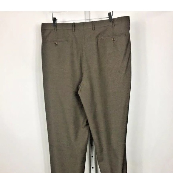 Zanella Men’s Brown Pleated Pants Made in Italy - Picture 2 of 8